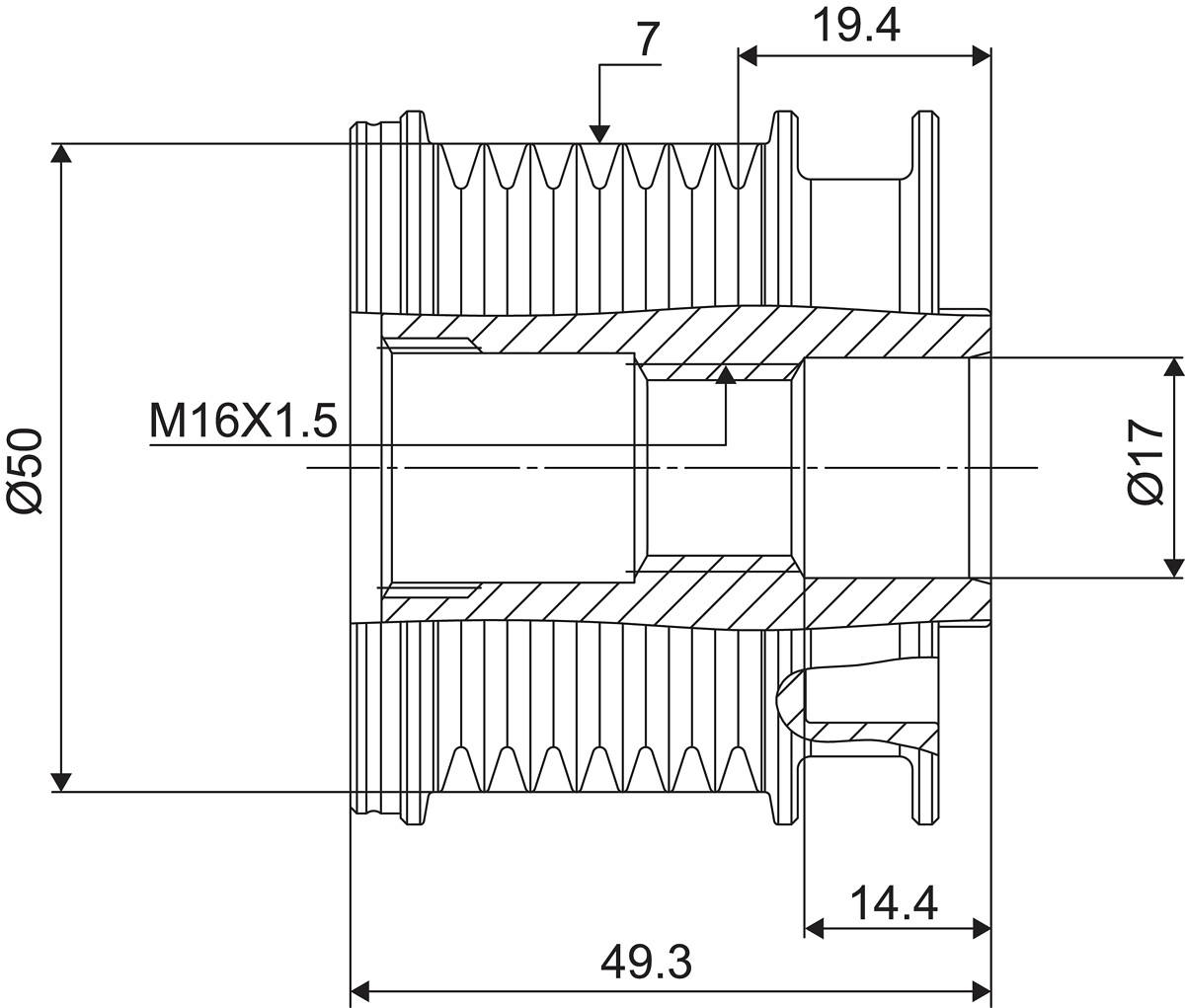 DISPOSITIVO RUOTA LIBERA ALTERNATORE